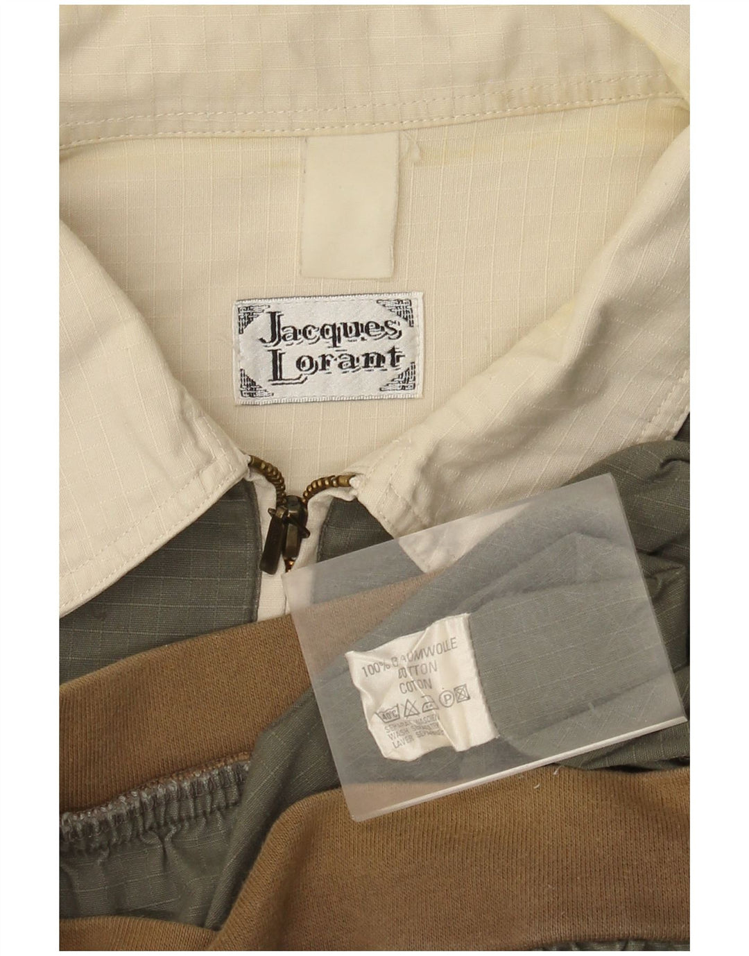 Camicia pullover a maniche corte da uomo Jacques Lorant color kaki medio