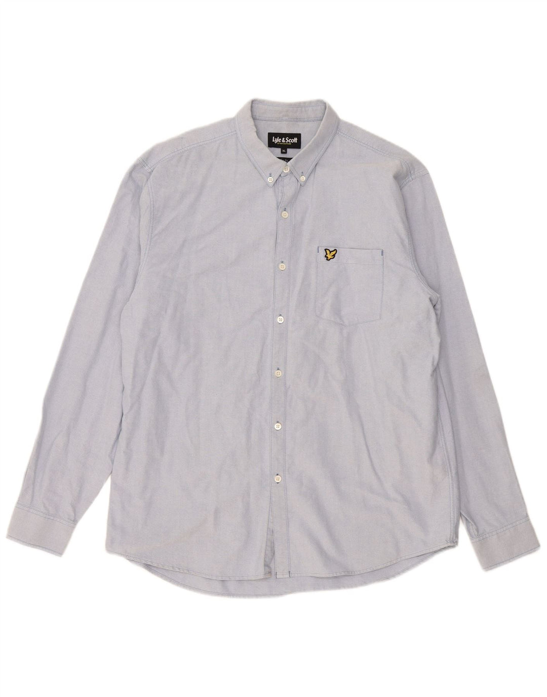 Camicia slim fit da uomo Lyle & Scott XL blu