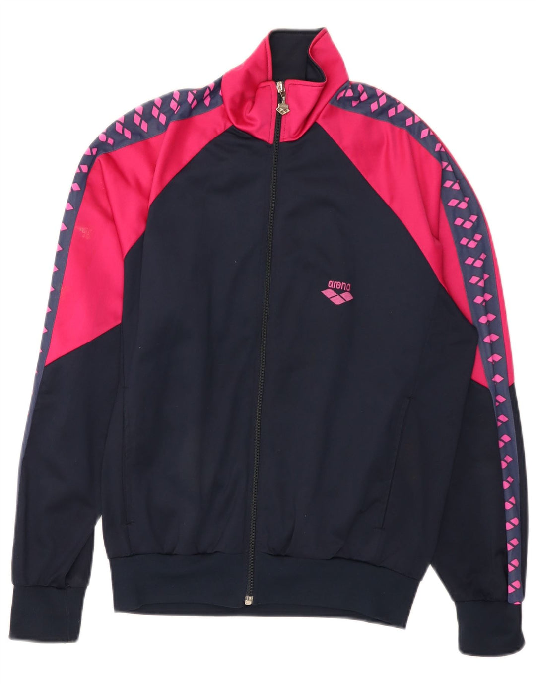 Giacca da tuta da donna Arena UK 16 Large Blu Navy Colourblock
