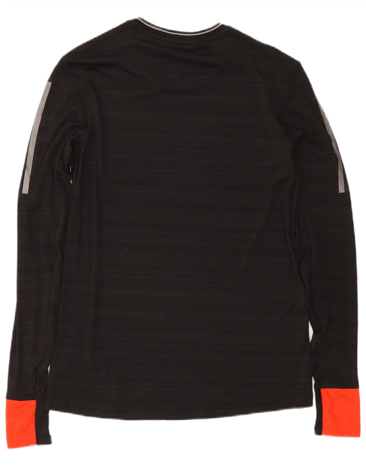 Adidas Uomo Climacool Top manica lunga piccolo nero Colourblock poliestere