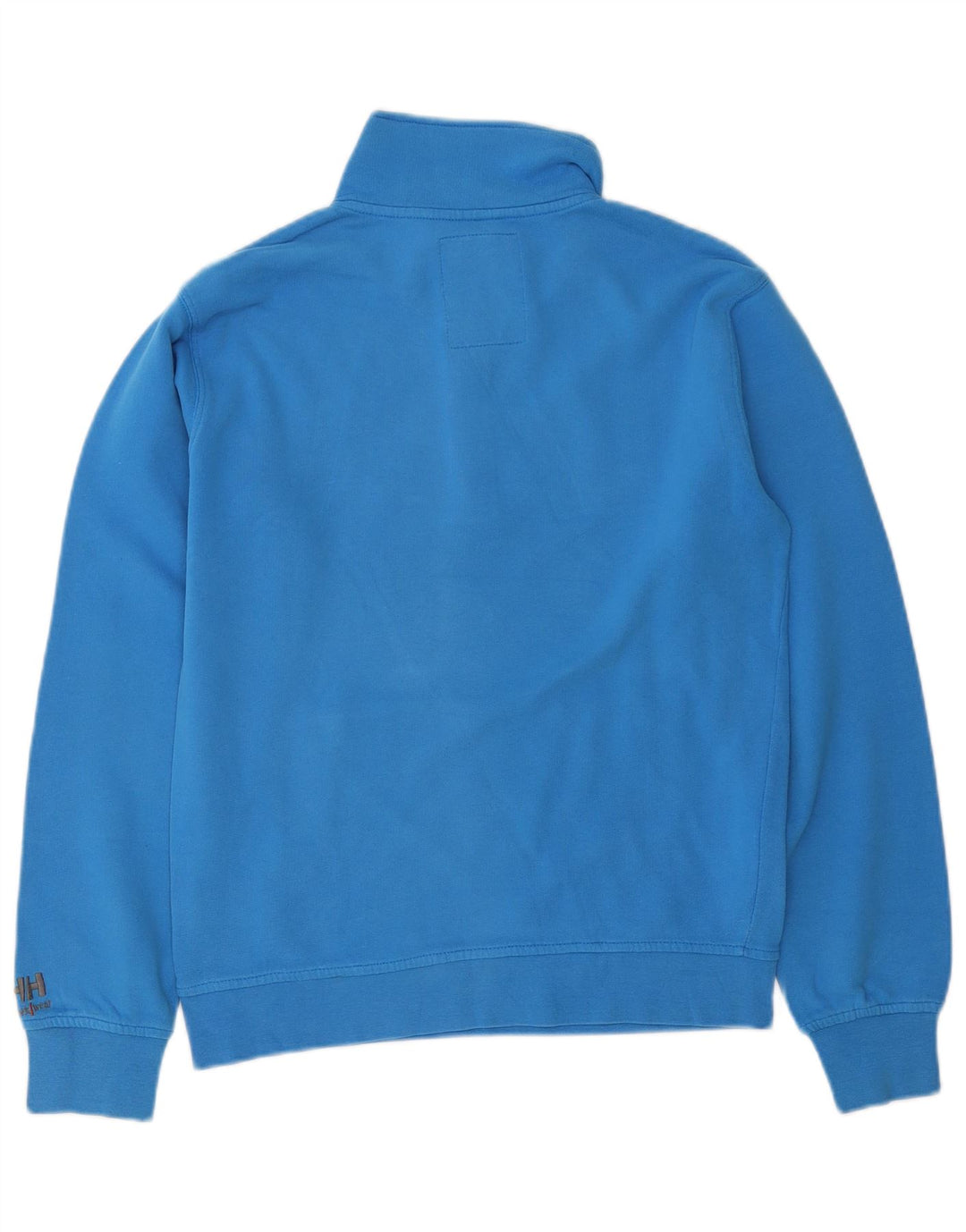 Helly Hansen Felpa da lavoro da uomo con grafica con zip e collo, maglione piccolo blu