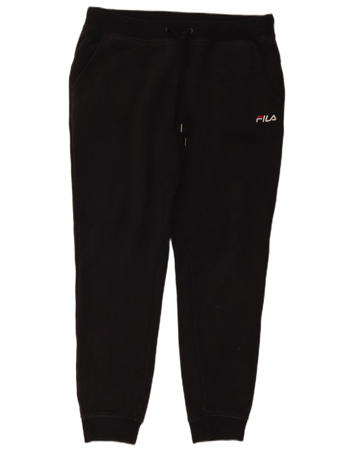 Pantaloni da tuta da uomo Fila Joggers Large in cotone nero