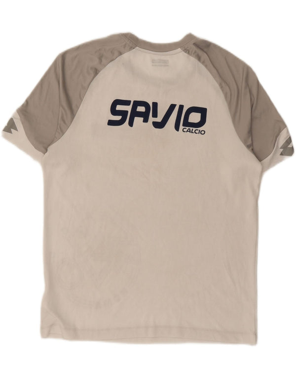 T-shirt grafica da uomo LOTTO Top in poliestere color block bianco medio