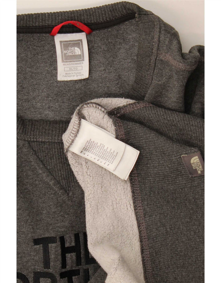 Felpa grafica da uomo The North Face Felpa XL in cotone grigio