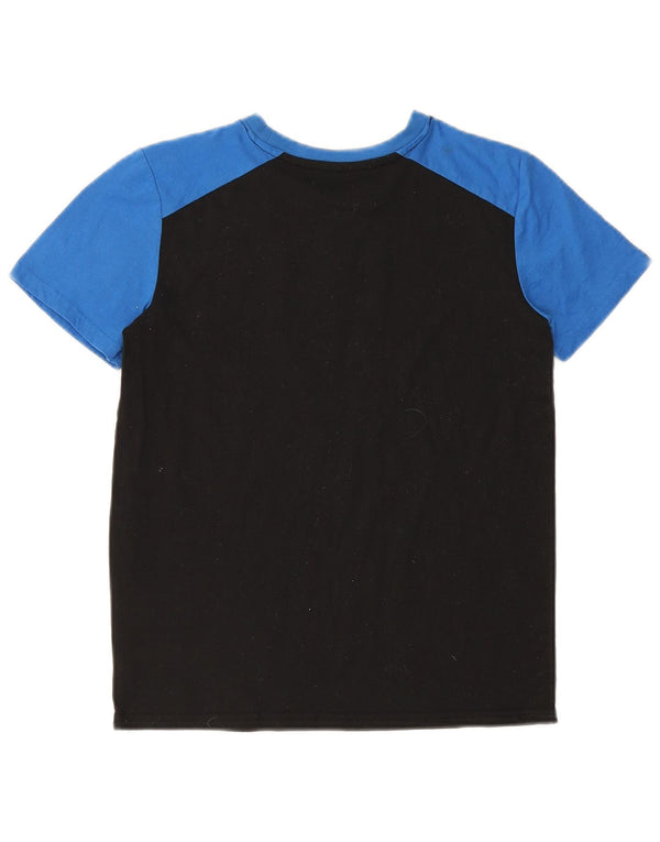 T-shirt grafica Champion da bambino, 14-15 anni, in cotone color block nero