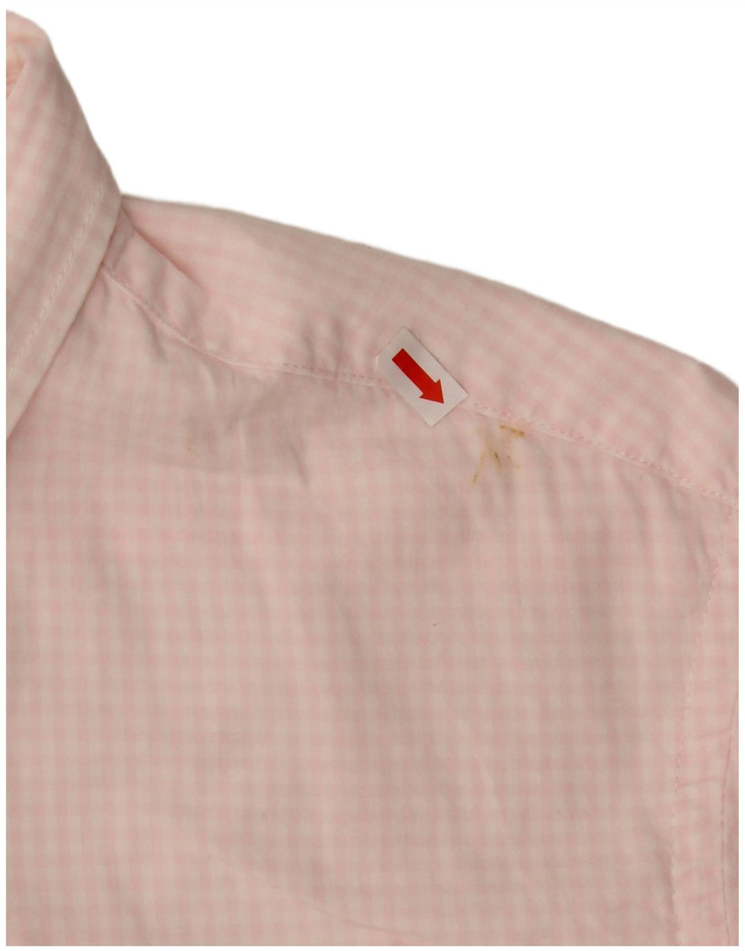 Camicia slim fit da uomo IZOD grande in cotone a quadretti rosa