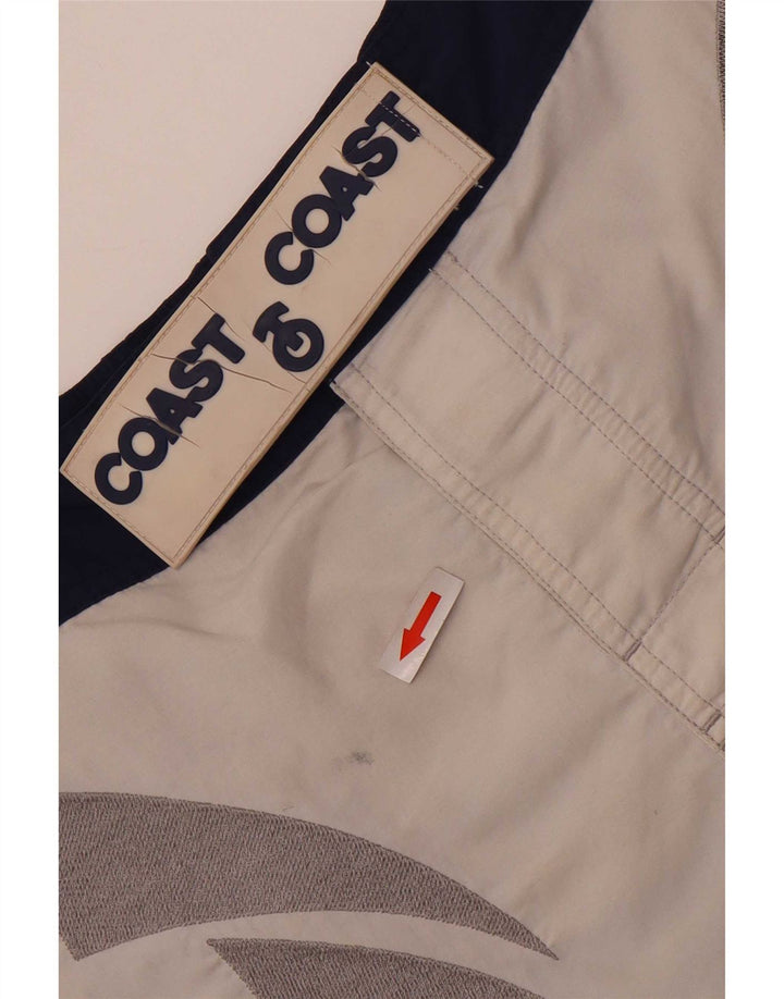 Pantaloncini da bagno grafici da uomo Coast piccoli in poliammide color block blu navy