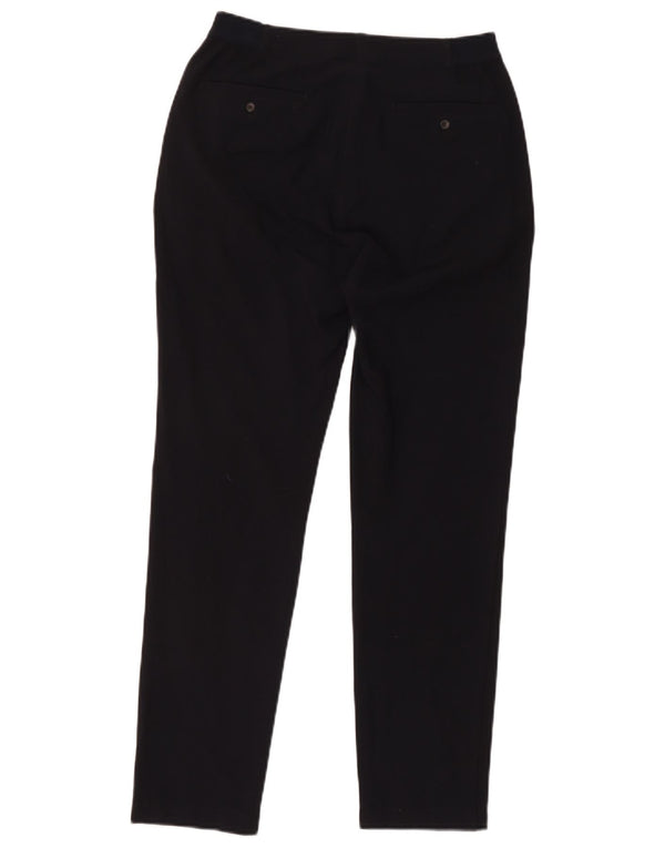 Pantaloni chino slim a vita alta da donna Rohan UK 8 piccoli W32 L28 blu navy
