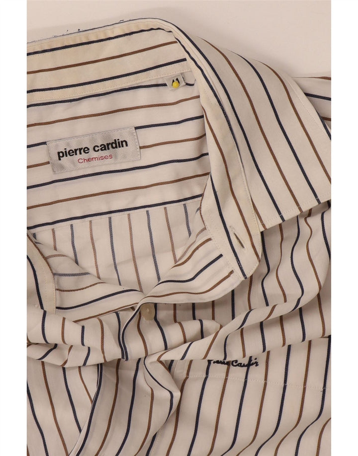Camicia da uomo Pierre Cardin taglia 41 a righe bianche medie