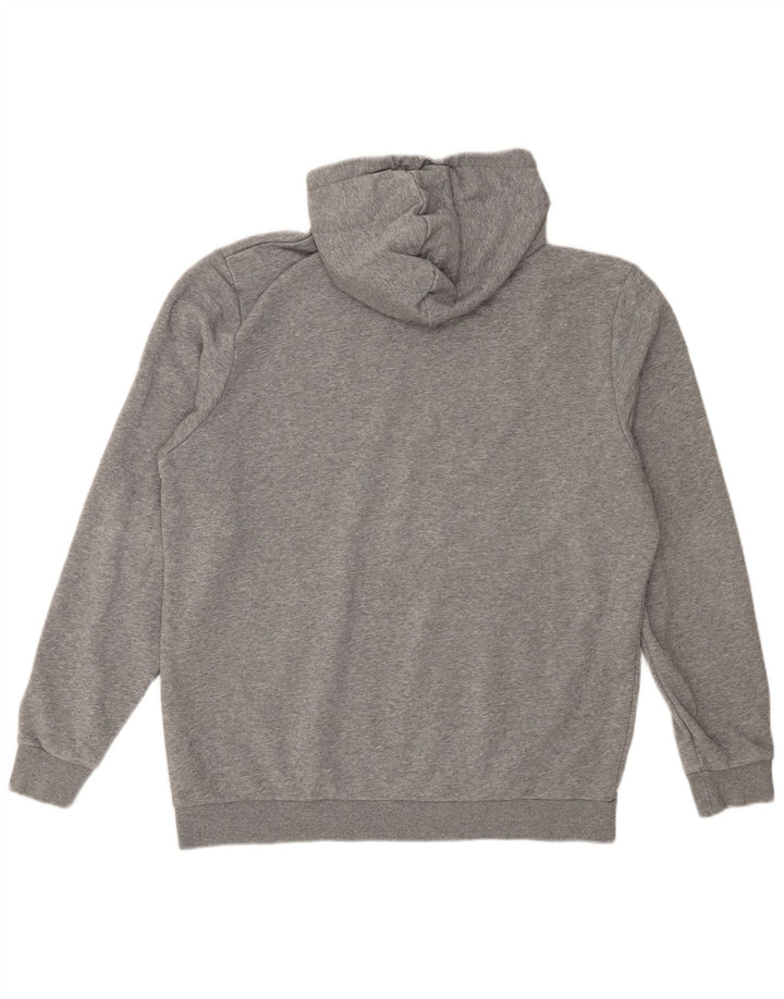 Felpa con cappuccio da uomo Puma Large in cotone grigio