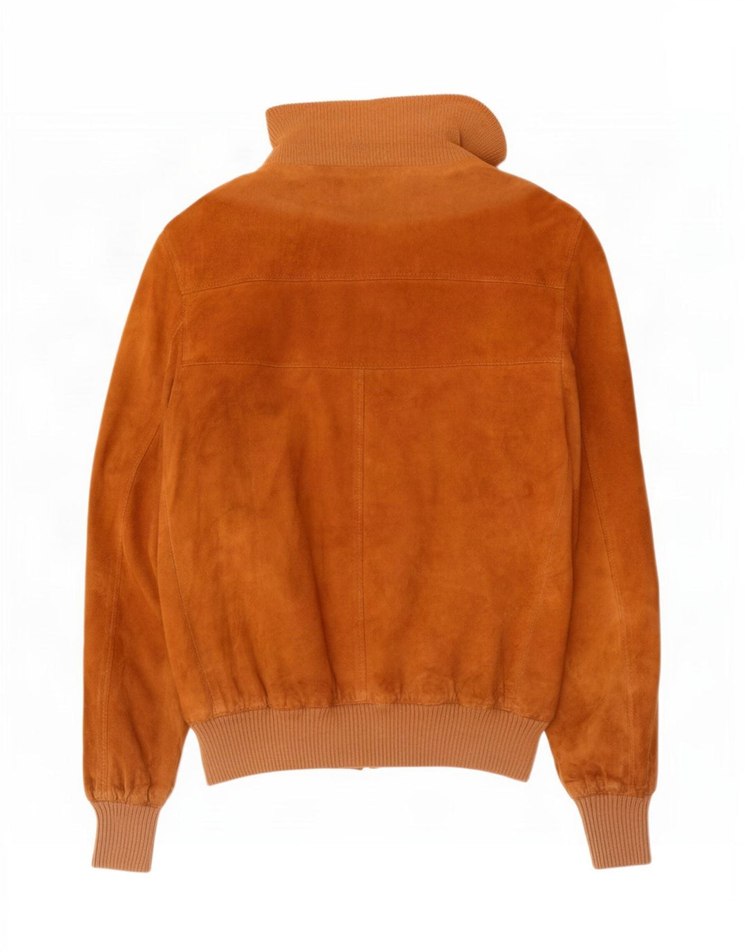 Giubbotto bomber in pelle scamosciata vintage da uomo UK 36 piccolo marrone