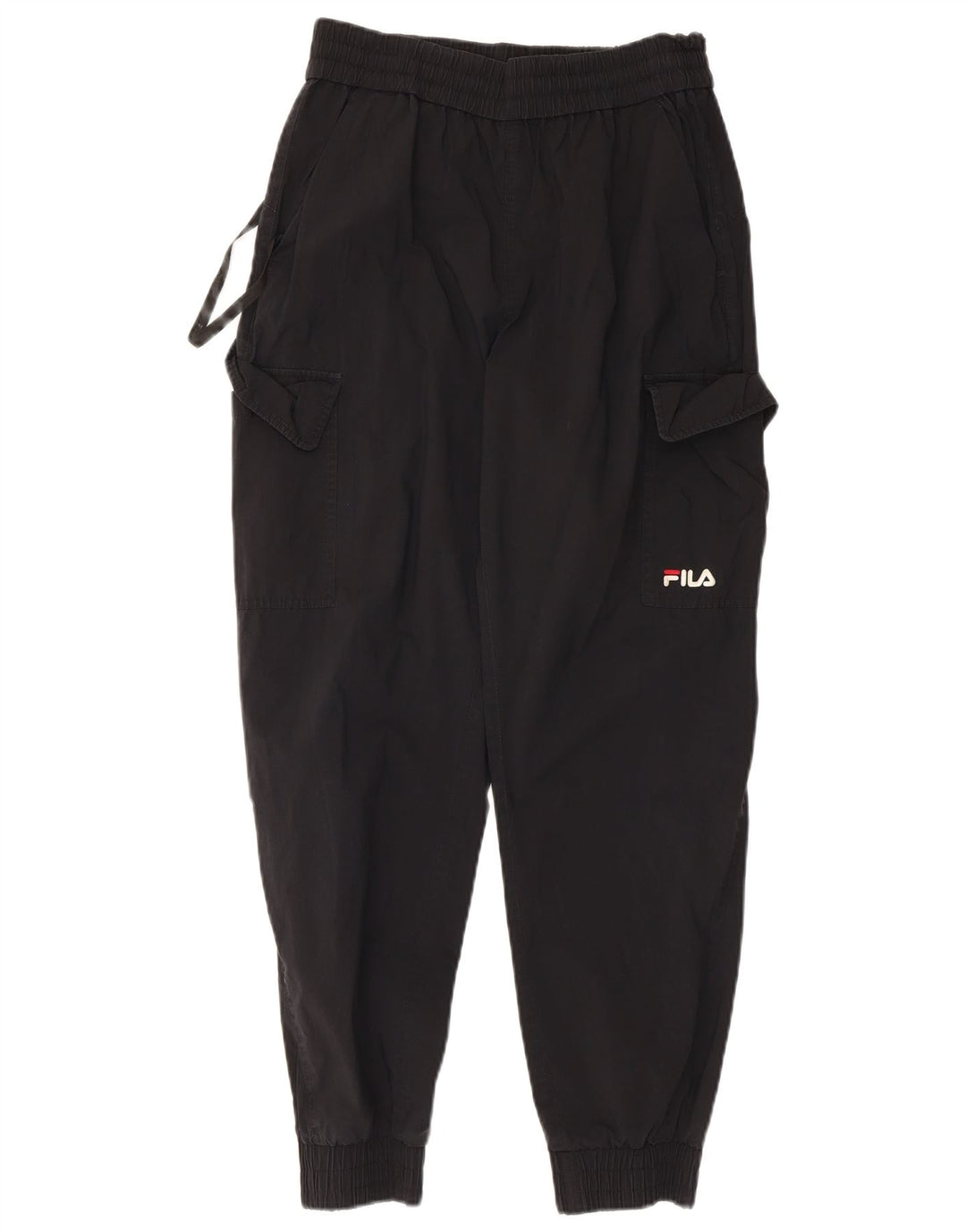 Pantaloni da tuta da uomo Fila Cargo Pantaloni da jogging medio cotone nero
