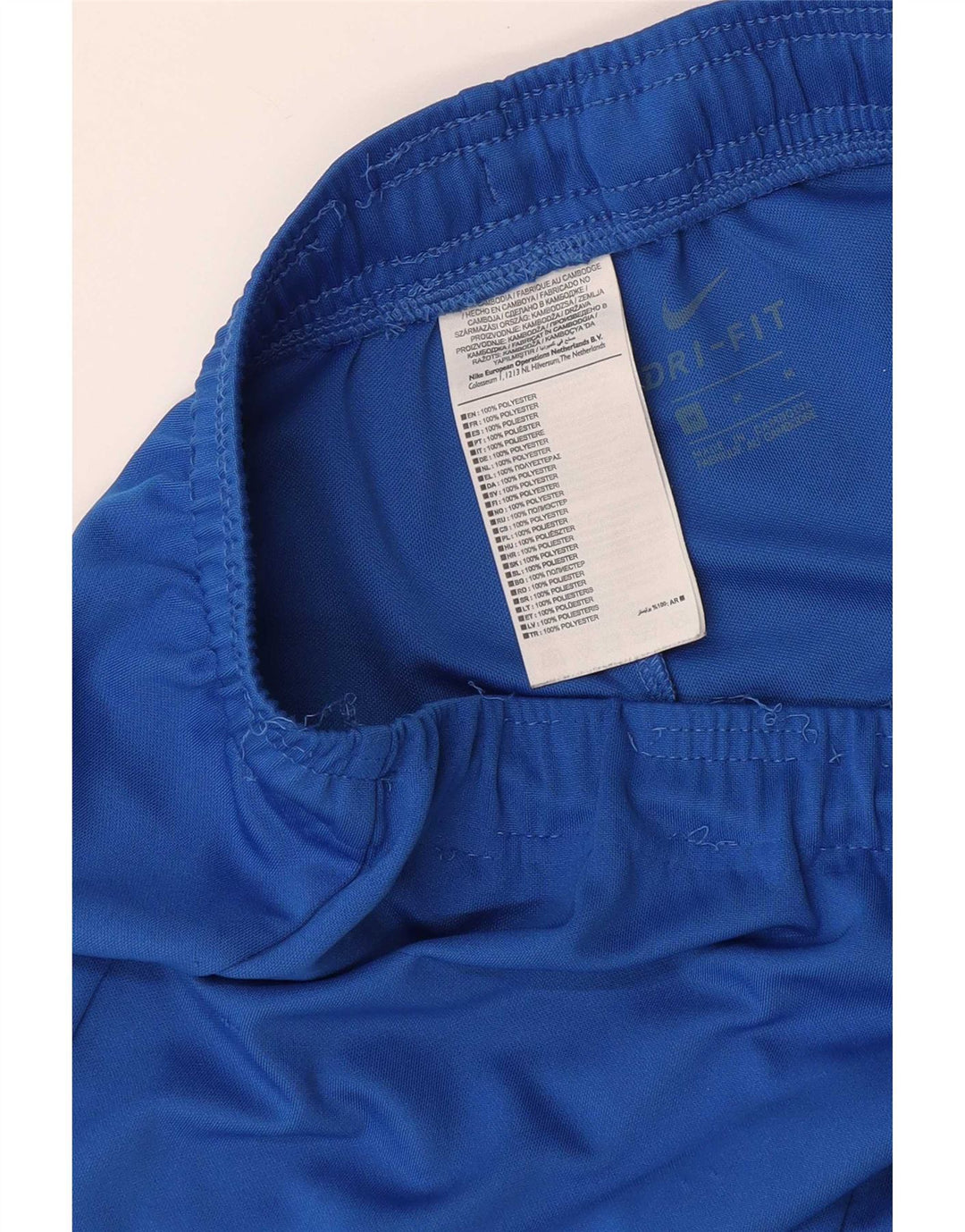 Pantaloncini sportivi Nike Dri Fit da uomo in poliestere blu medio