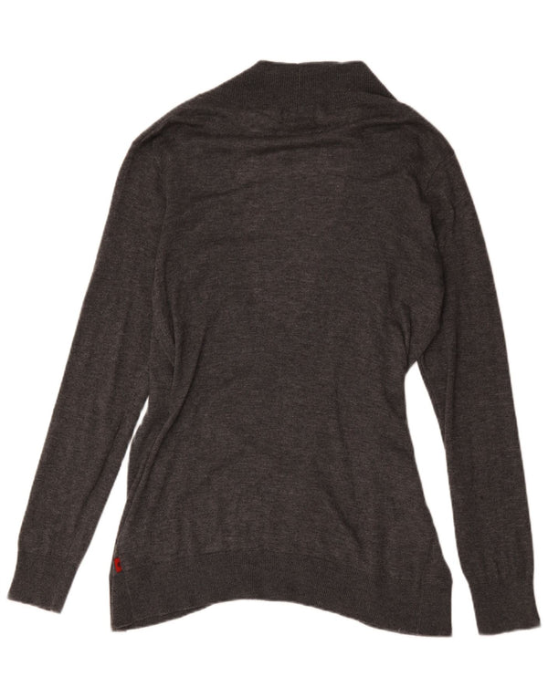 Maglione Kappa da donna con scollo a V UK 16 Large Grigio Poliacrilico