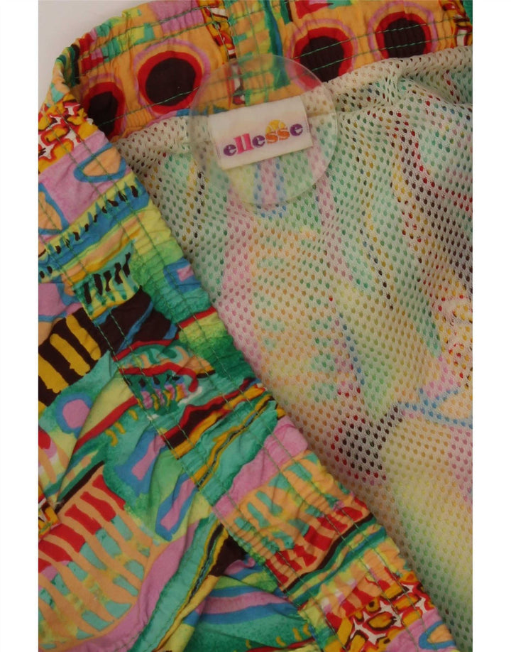 Pantaloncini da bagno da uomo Ellesse con motivo astratto IT 50 XL multicolore