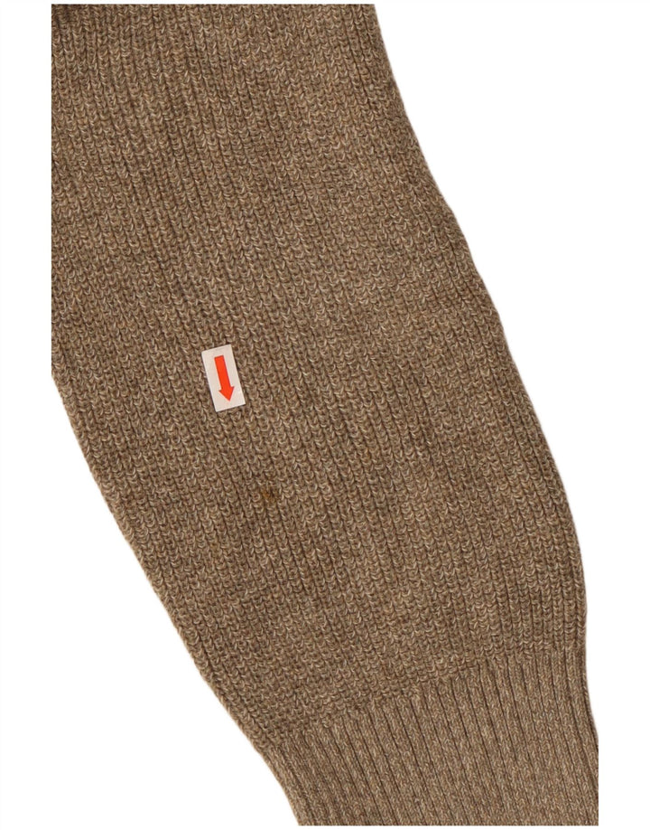 Maglione da uomo con zip e collo Izod, grande, in cotone verde