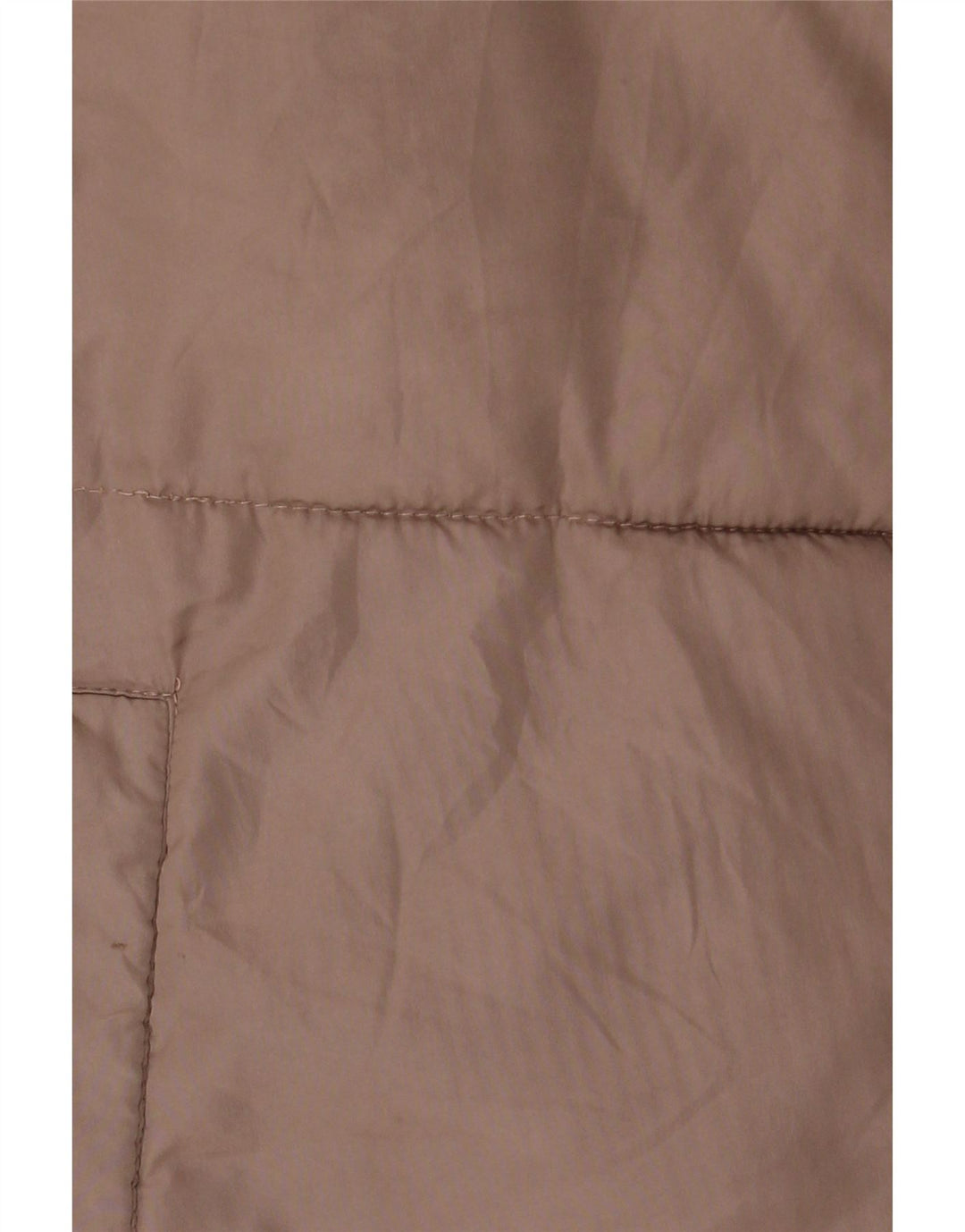 Giacca imbottita oversize con cappuccio da donna Zara UK 14 Poliestere marrone medio