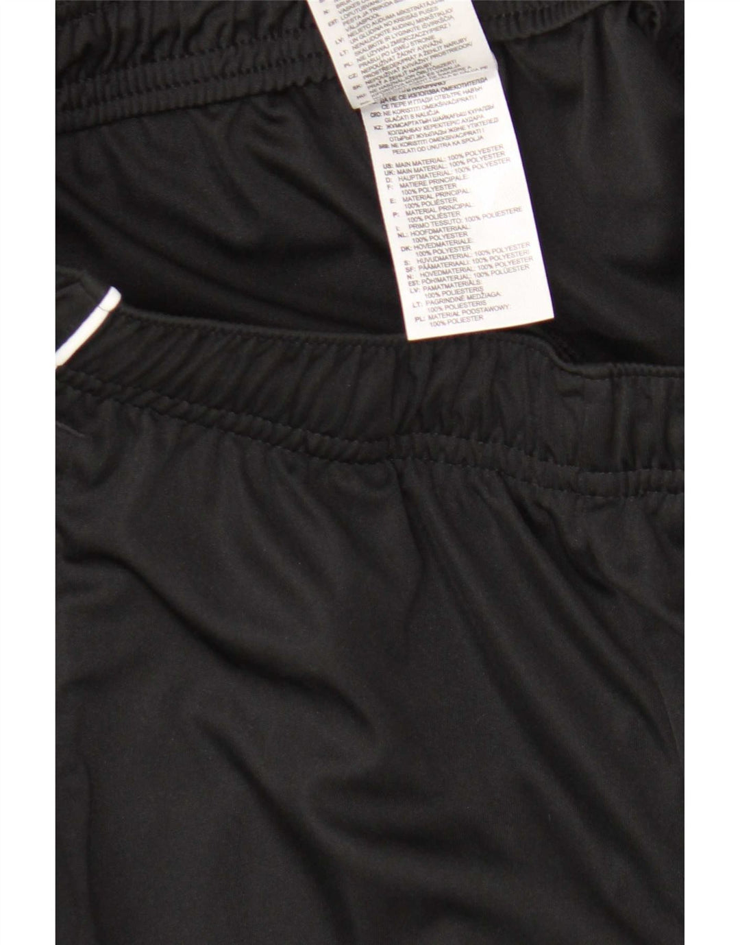Pantaloncini sportivi Adidas Climalite da uomo piccoli in poliestere nero