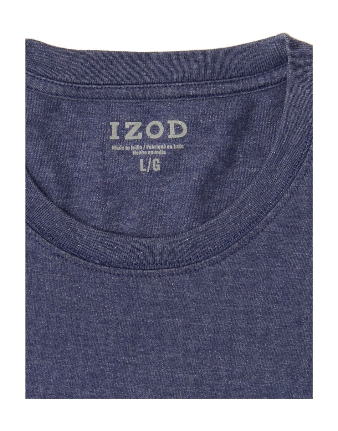 IZOD Mens T-Shirt Top Large Blue Vintage Izod and Second-Hand Izod from Messina Hembry 
