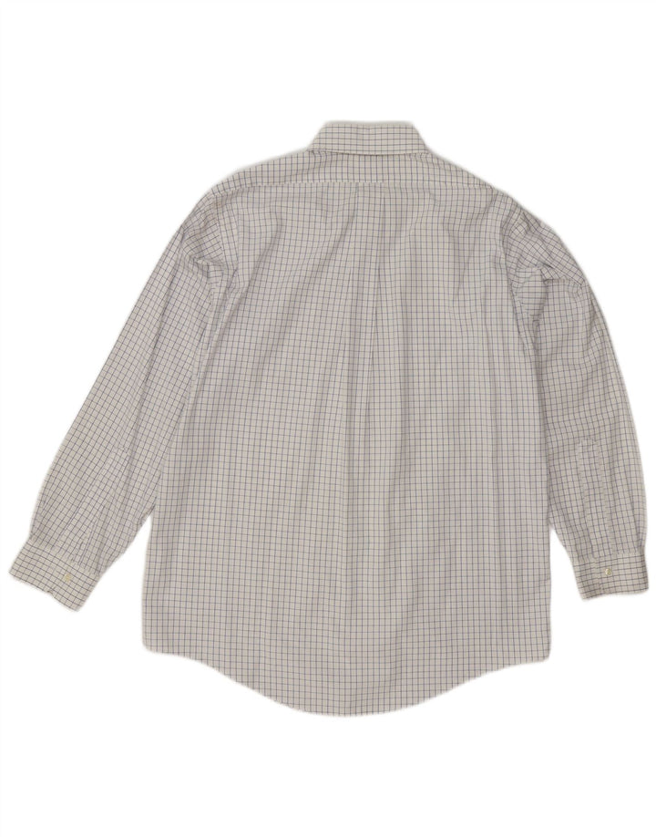 Camicia da uomo dal taglio tradizionale Brooks Brothers taglia 15 1/2 medio a quadri bianchi