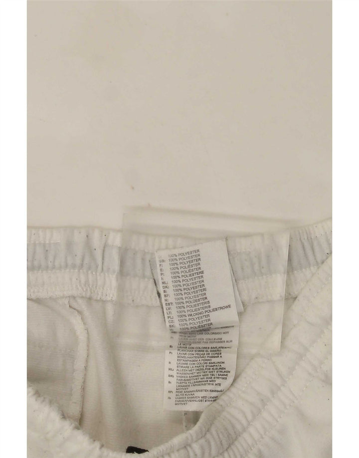 Pantaloni da tuta da uomo Adidas UK 38/40 Poliestere bianco medio