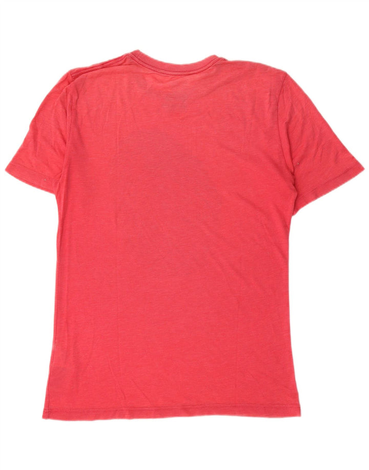 T-shirt grafica Nike da uomo con vestibilità regolare, top in poliestere rosso medio