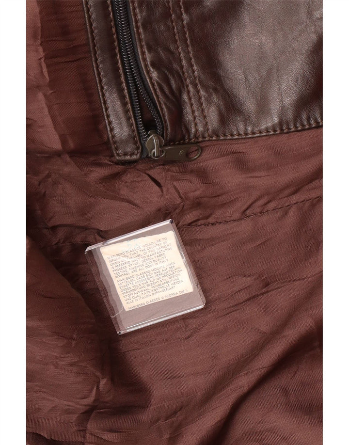 Giacca in pelle da uomo VINTAGE UK 38 Marrone medio