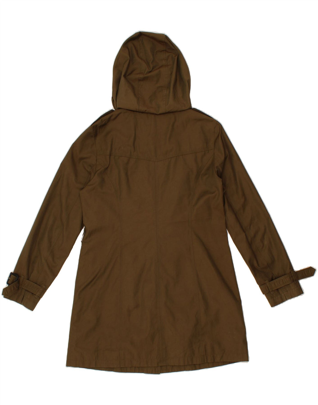 MICHAEL KORS Womens Hooded Military Coat UK 14 Medium Brown Vintage Michael Kors and Second-Hand Michael Kors from Messina Hembry 