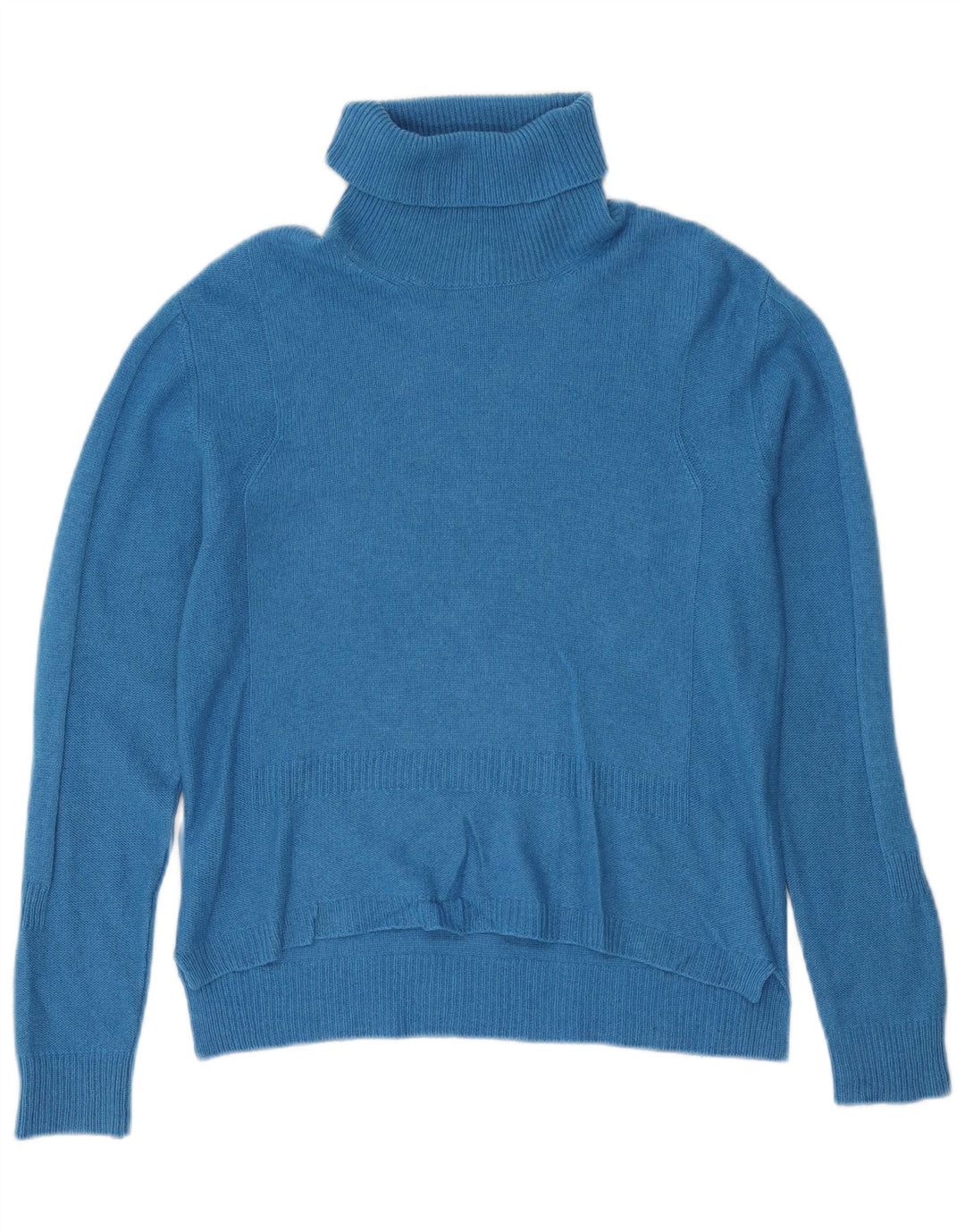 Max & Co. Maglione maglione a collo alto da donna UK 12 Cashmere blu medio
