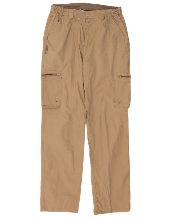 Pantaloni cargo dritti da uomo Mountain Warehouse W32 L32 Poliestere beige