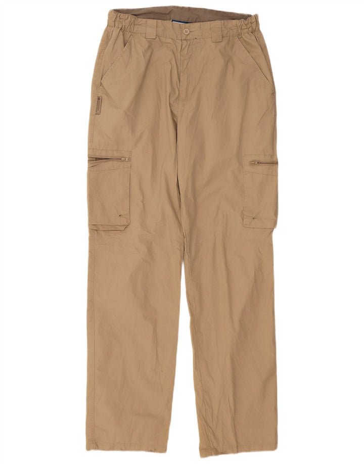 Pantaloni cargo dritti da uomo Mountain Warehouse W32 L32 Poliestere beige