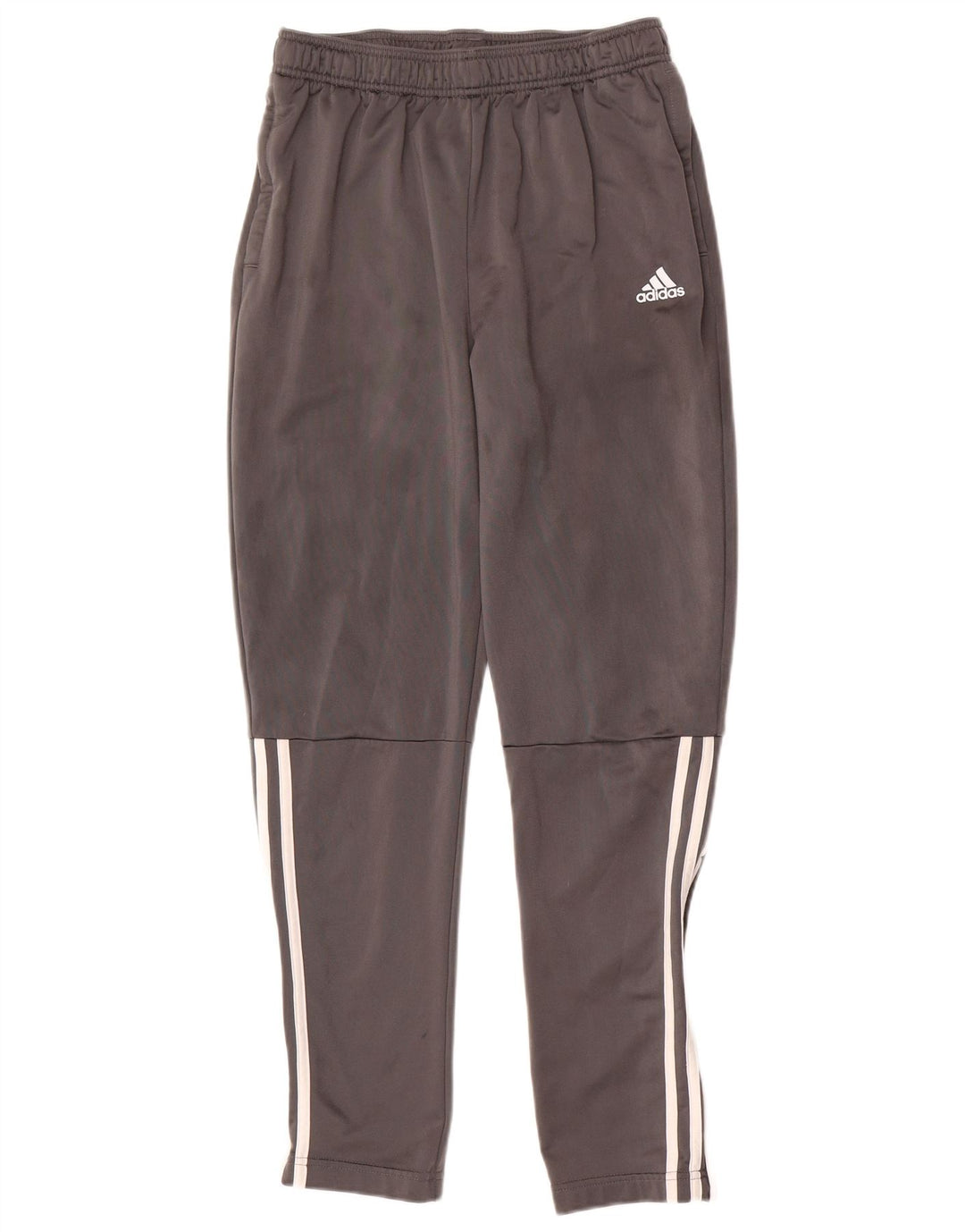 Pantaloni della tuta da ragazzo Adidas 15-16 anni in poliestere grigio