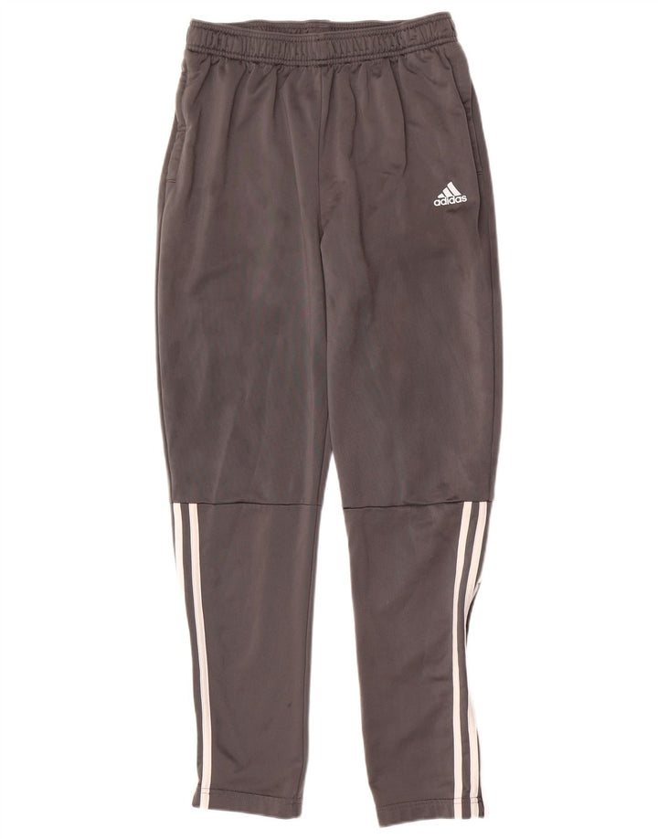 Pantaloni della tuta da ragazzo Adidas 15-16 anni in poliestere grigio