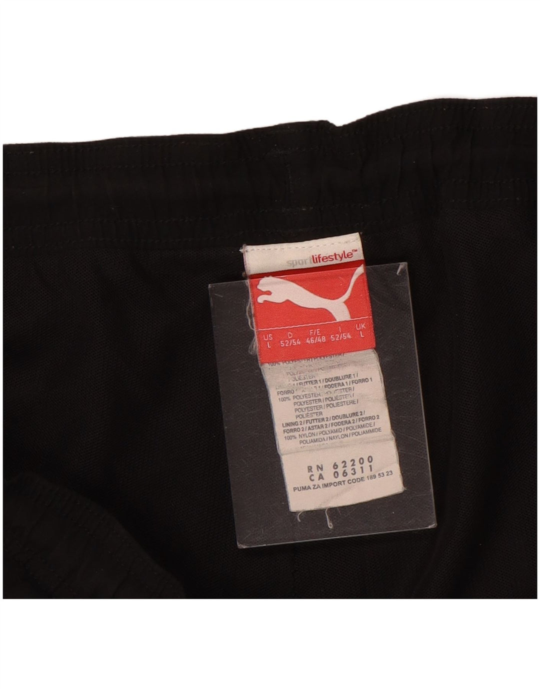 Pantaloni da tuta da uomo PUMA Joggers grandi neri in poliestere