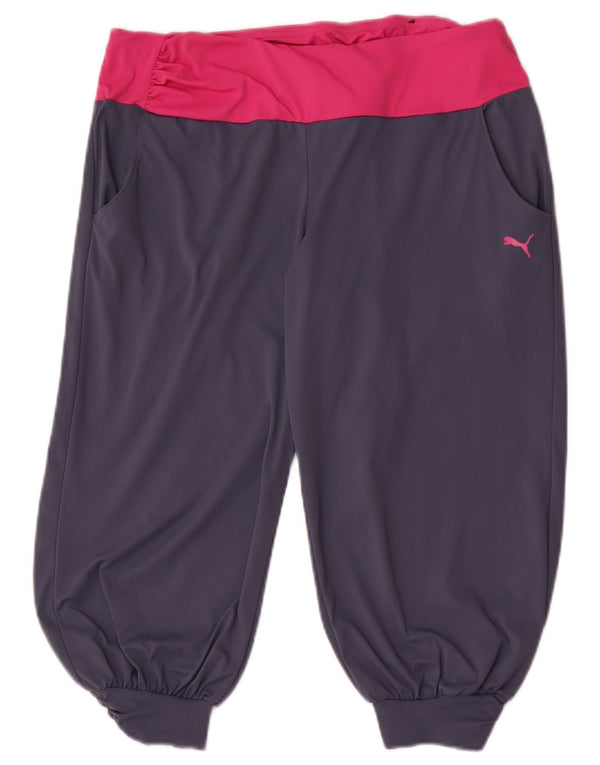 Pantaloncini sportivi Puma da donna Bermuda UK 14 Large Grey Colourblock Sports