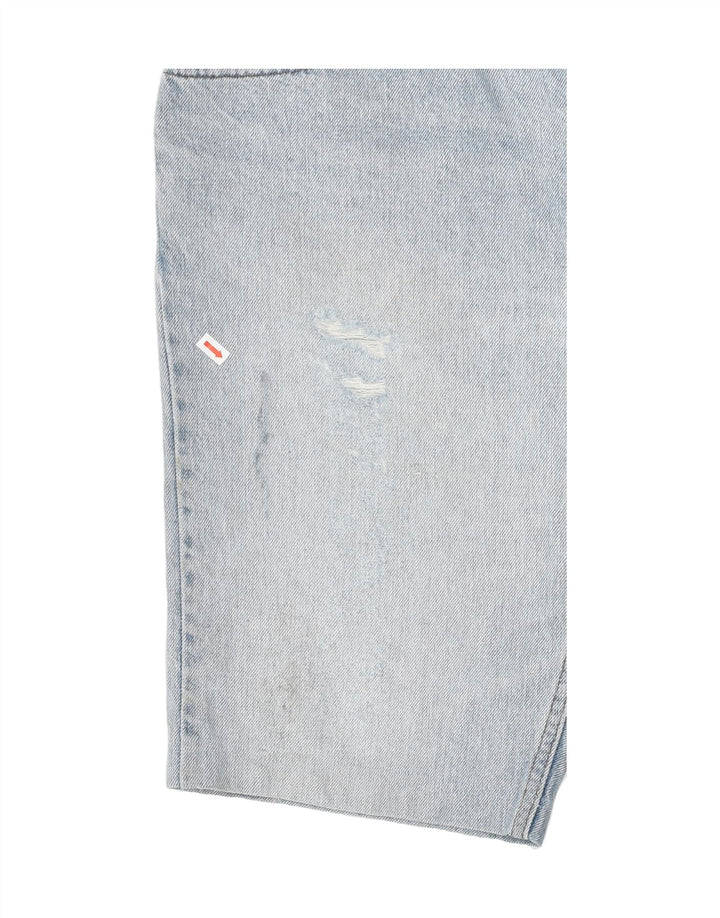 LEE Mens Regular Fit Distressed Denim Shorts W38 XL Blue Cotton Vintage Lee and Second-Hand Lee from Messina Hembry 