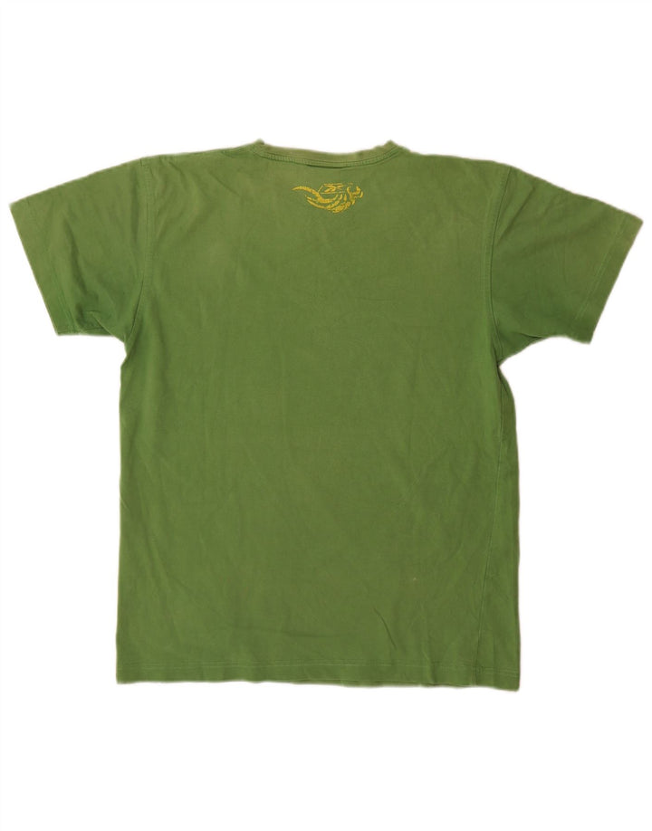 T-shirt grafica da uomo Reebok Top Small in cotone verde