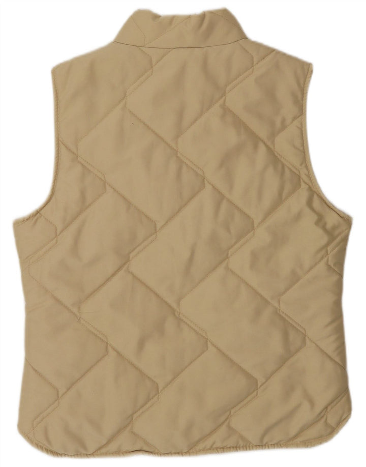 Gilet imbottito da donna VINTAGE UK 12 beige medio