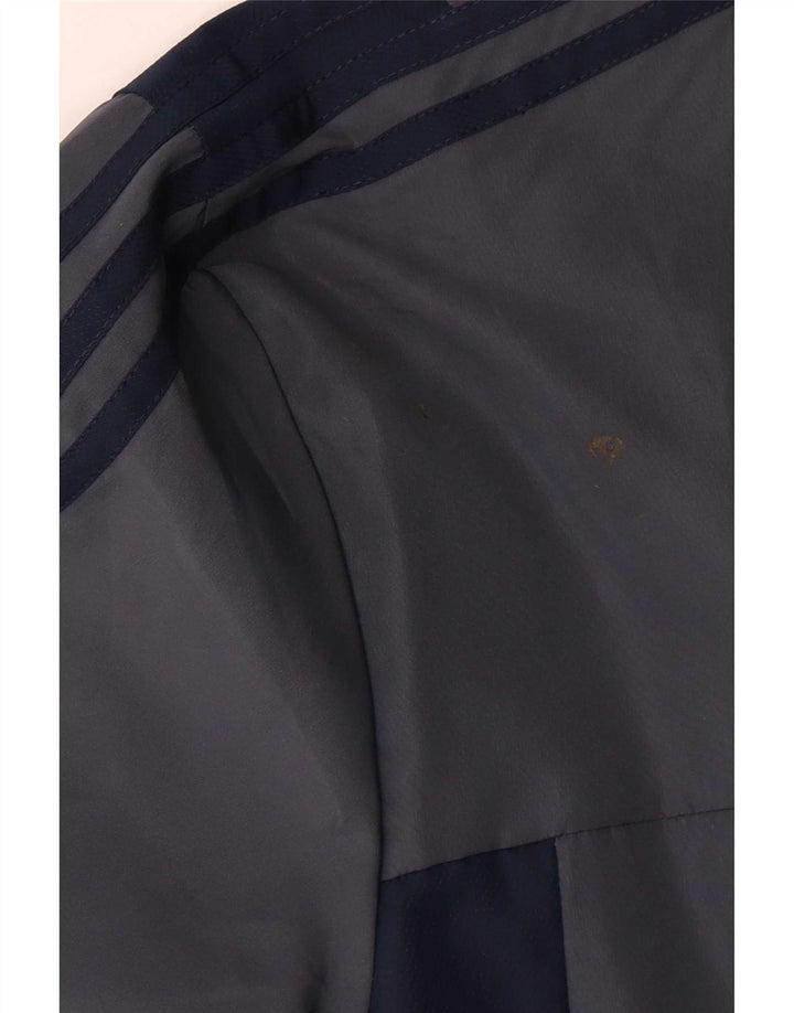 Giacca da tuta da uomo Adidas UK 42/44 Large Blu Navy Poliestere