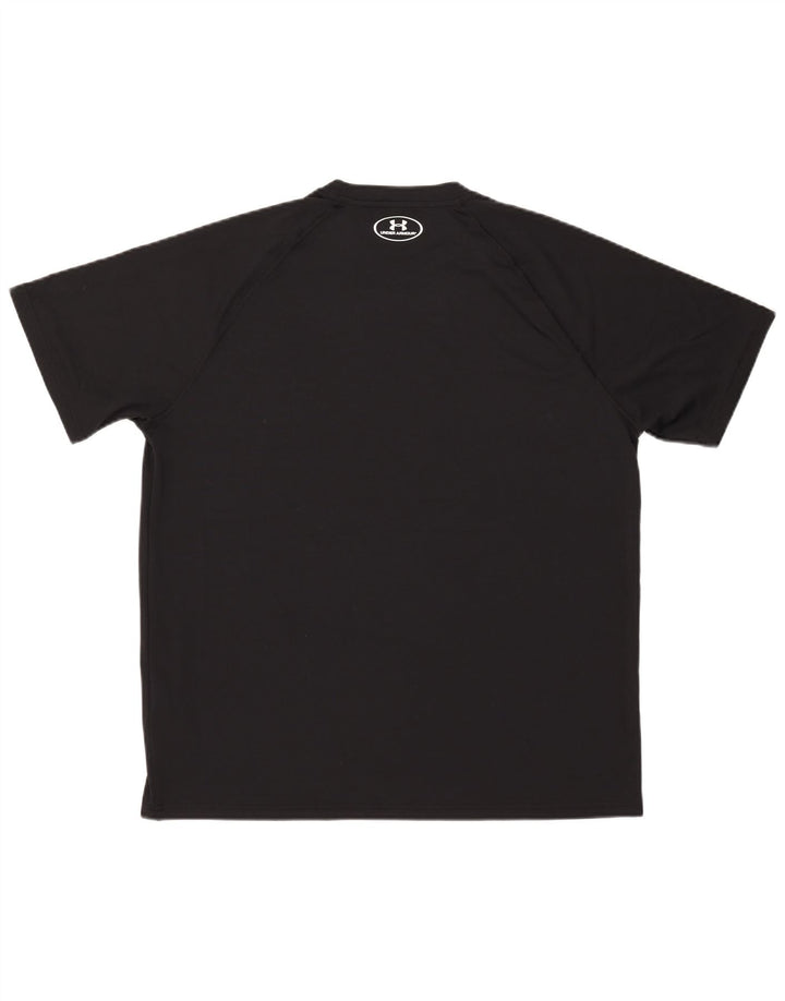 Maglietta Under Armour da uomo Heat Gear Top grande in poliestere nero