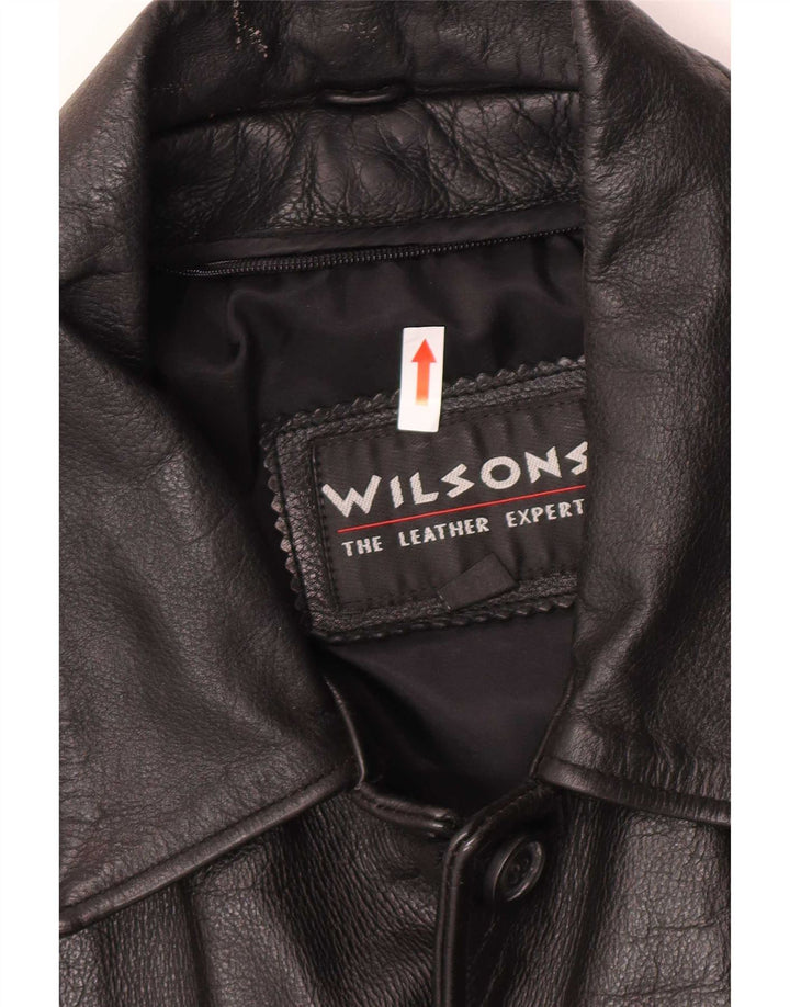 Giacca in pelle da uomo Wilsons UK 38 media nera