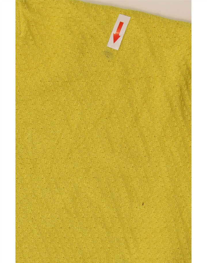 Maglione maglione girocollo da donna Zara UK 12 giallo medio