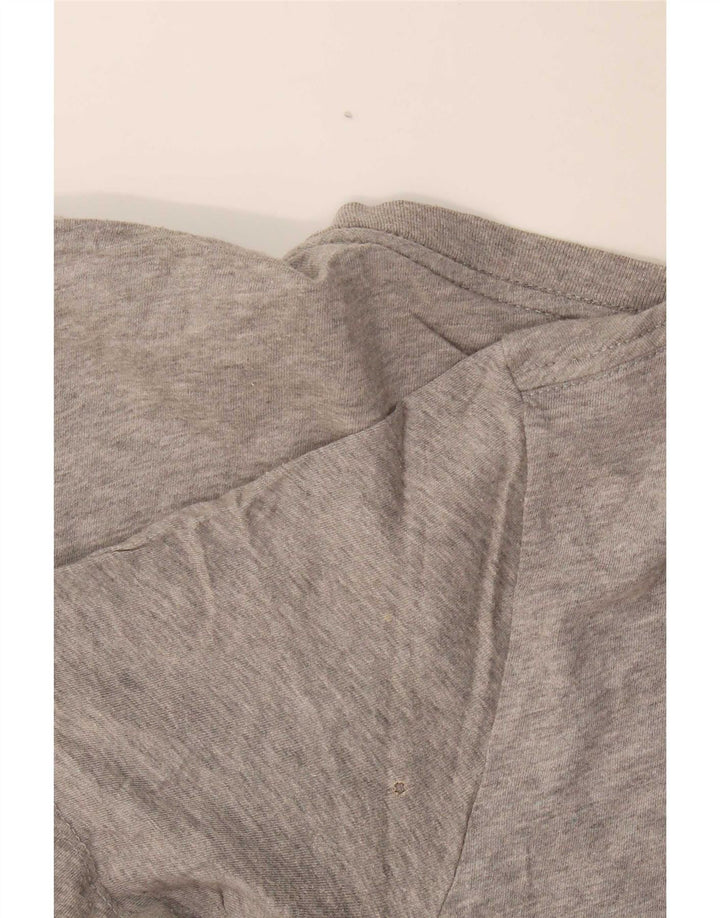 T-shirt grafica da uomo Nike Top grande in cotone chiazzato grigio