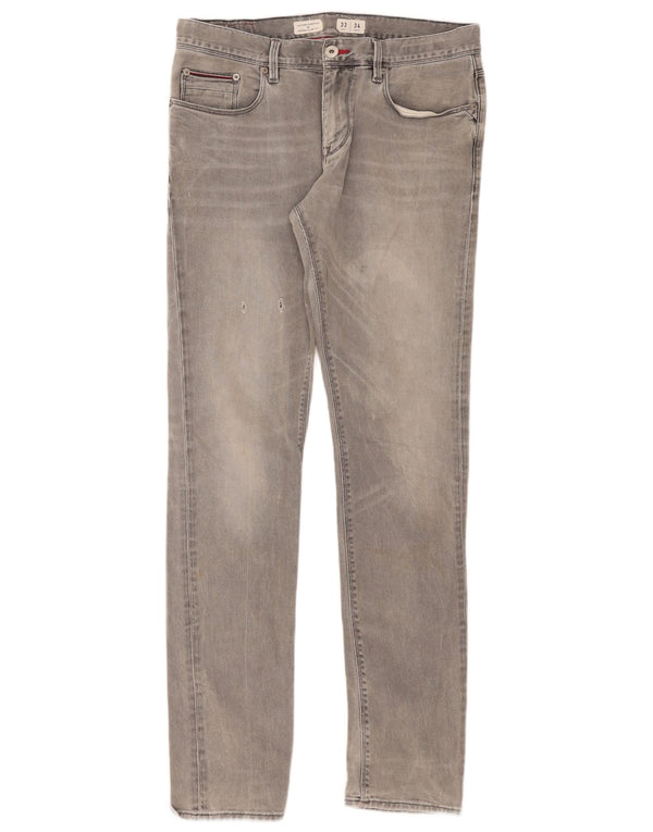 Tommy Hilfiger Uomo Layton Jeans Extra Slim W33 L34 Cotone Grigio