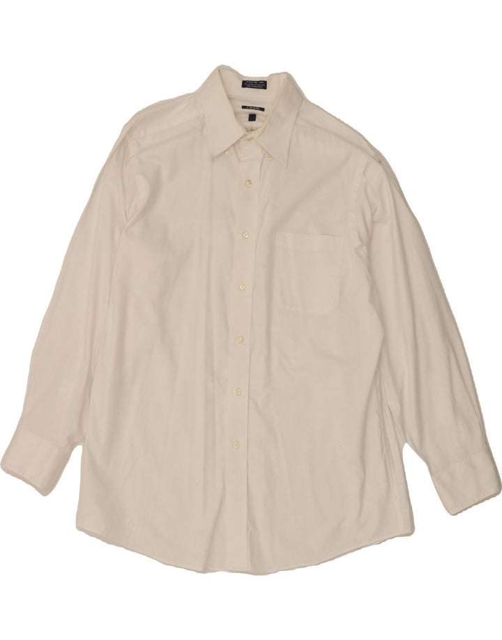 IZOD Mens Regular Fit Shirt Size 16 Large White Cotton Vintage Izod and Second-Hand Izod from Messina Hembry 