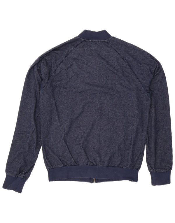 Giacca da ginnastica da uomo Adidas, giacca media, in cotone blu navy