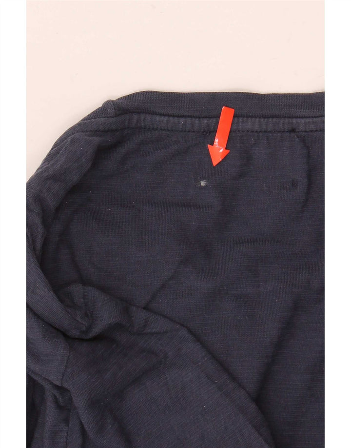 Dondup T-shirt grafica da uomo Top in cotone blu navy medio