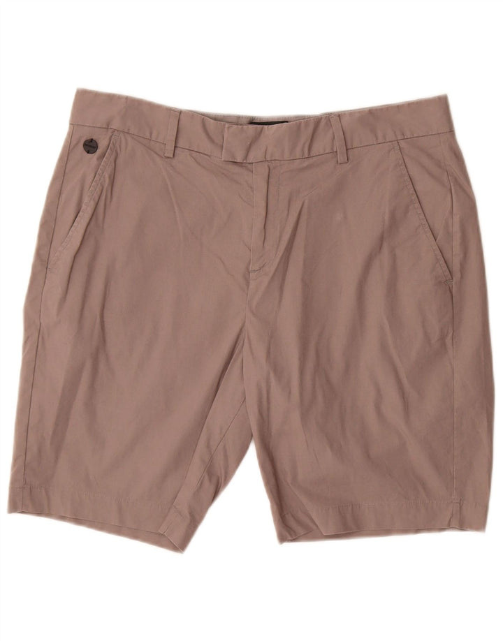 Pantaloncini chino da uomo SUPERDRY W34 Large in cotone marrone