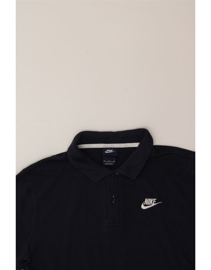 NIKE Mens Polo Shirt Medium Navy Blue Cotton Vintage Nike and Second-Hand Nike from Messina Hembry 