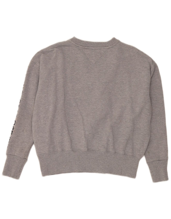 Felpa da donna con vestibilità ampia grafica Tommy Hilfiger Maglione UK 6 XS Grigio
